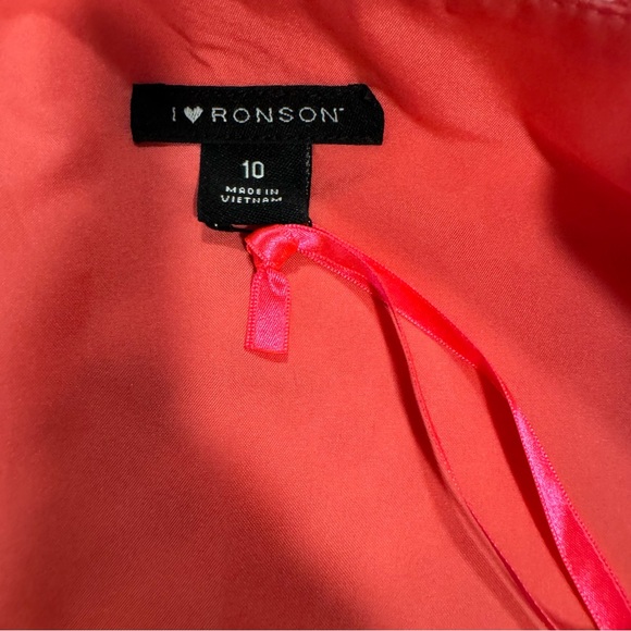 I HEART RONSON Pink & White Polka-Dot Dress sz 10 - Picture 7 of 7